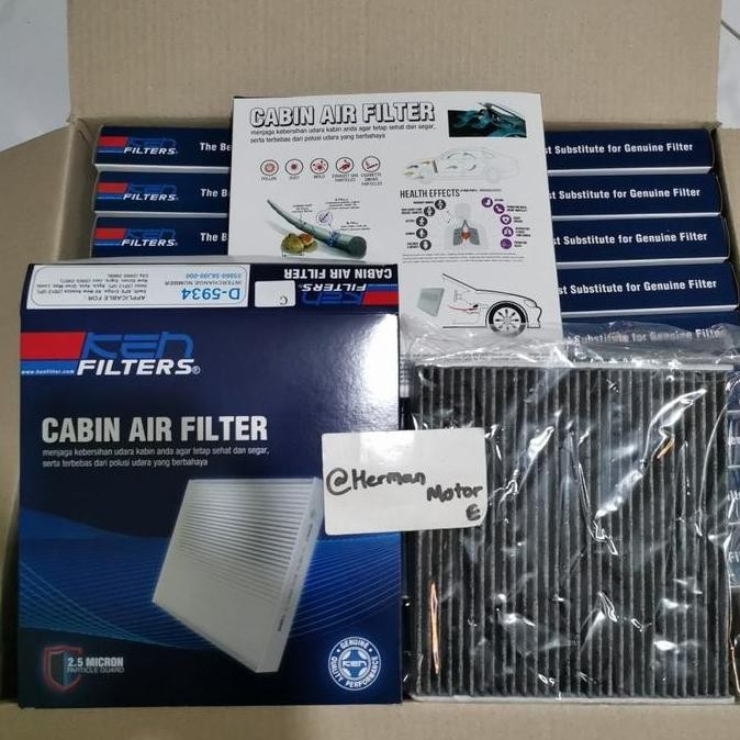 TERBARU SARINGAN UDARA CABIN FILTER AC CARBON KEN D5934 ERTIGA BENSIN - ALL NEW ERTIGA XL7 BALENO HA