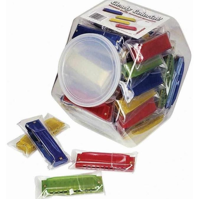 

Harmonika Hohner Clearly Colorful Harmonica 10 Lubang Nada C JS