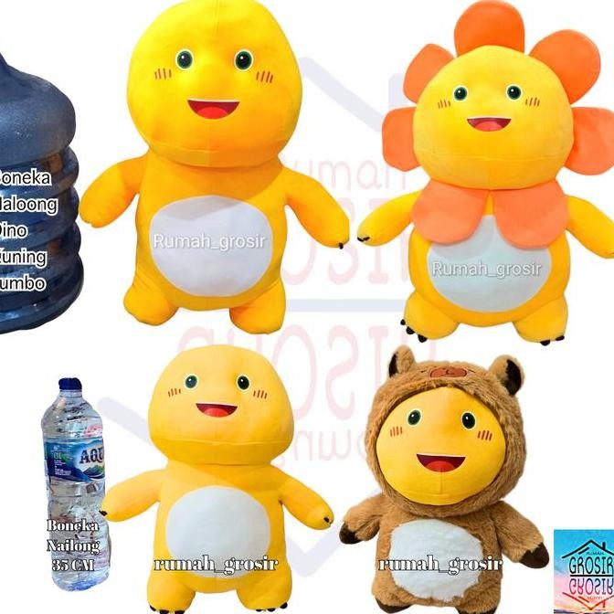 Boneka Dino Naloong Kuning Plush Yellow Dinosaurus Gemoy nailong boneka  nalong boneka nailong Dino 