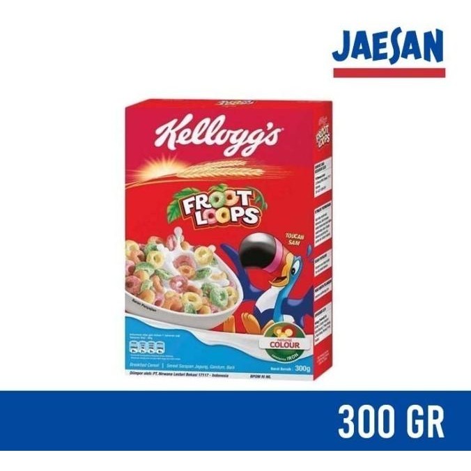 

(Good) Kelloggs FROOT LOOPS Cereal 300 gr Kellogg's Sereal Ring Buah