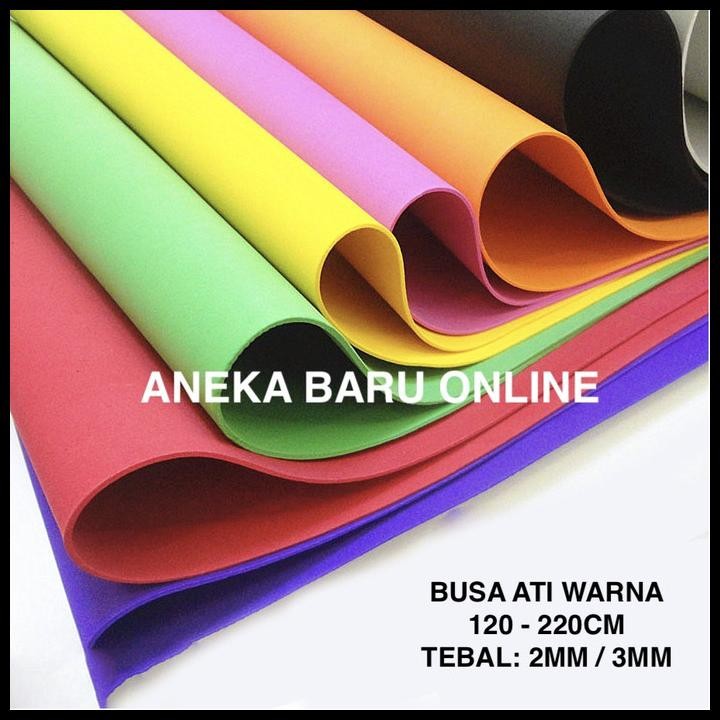 Terlaris Busa Ati Warna Spon Sponge Eva Warna / Busa Sponge Karet Ati Eva Dekor Good Quality