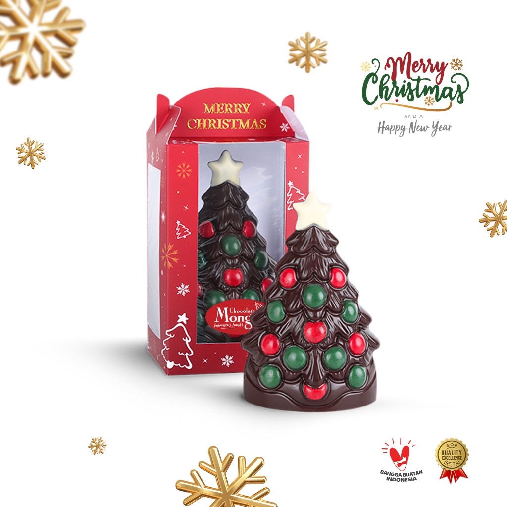 

Chocolate Monggo | Christmas Chocolate Tree 120gr | Hadiah Cokelat Natal | Gift Cokelat