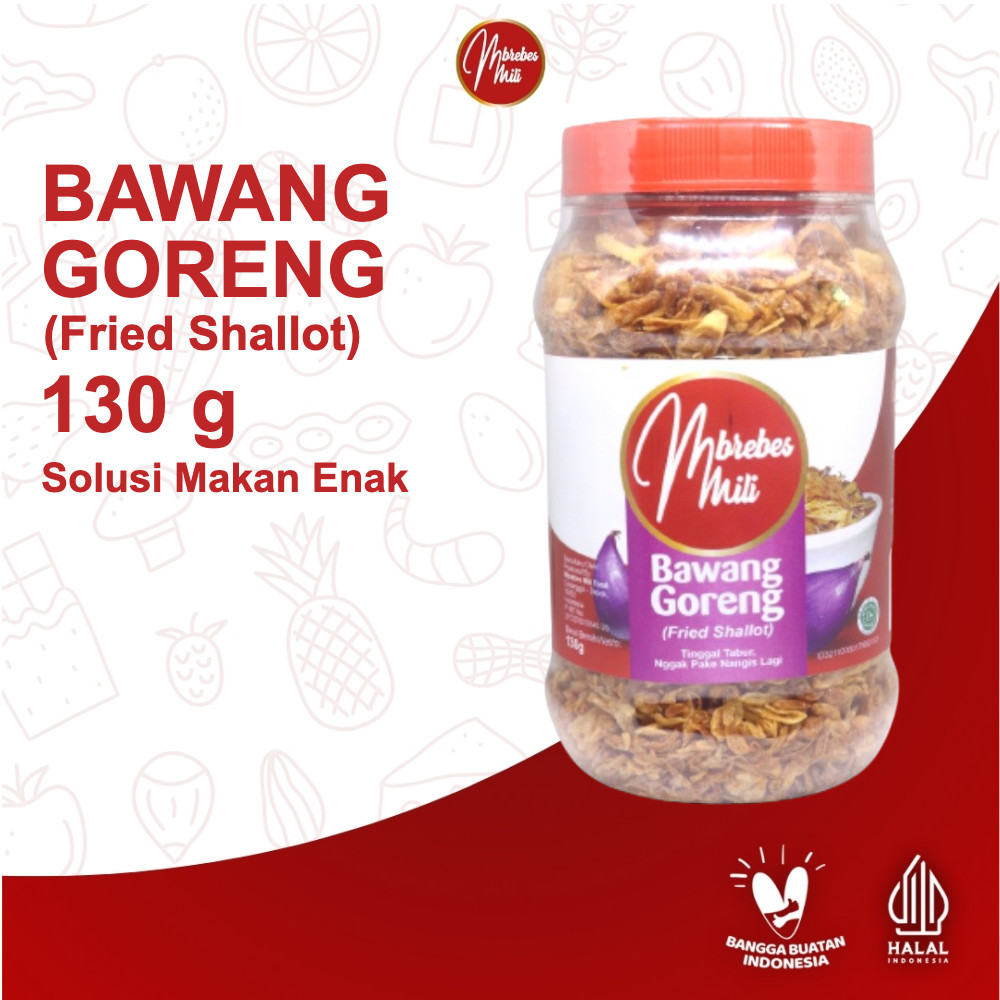 

Bawang Goreng Tanpa Tepung Asli Brebes Renyah dan Wangi Rasa Original 130g