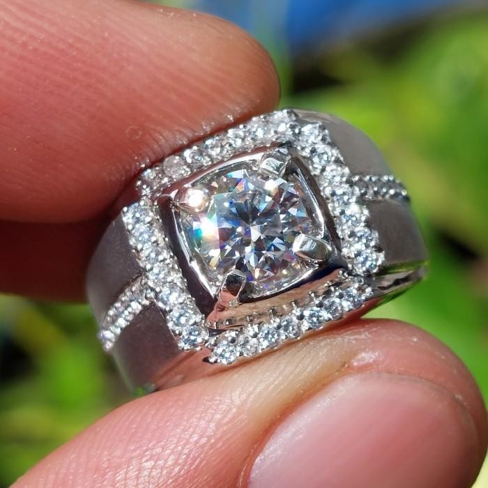 Batu Permata Sparkling Real Moissanite Diamond Seperti Berlian Original Dan Terpercaya