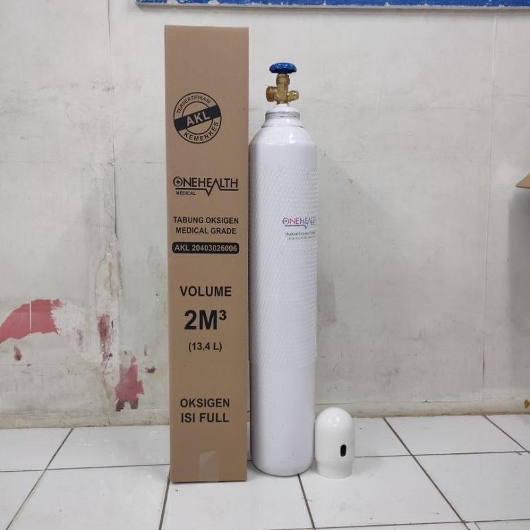 New Tabung Oksigen / Tabung Oxygen Tabung O2 - 2 M3 komplit 2 kubik