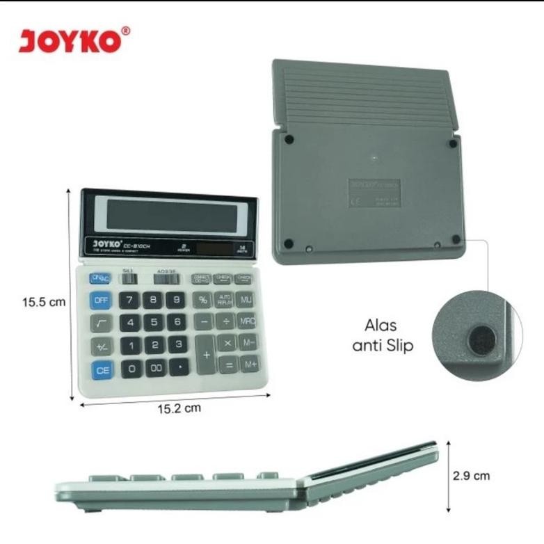 

bas-12 Kalkulator JOYKO CC 810CH 14 Digit - Calculator Check Correct 810 CH Hemat