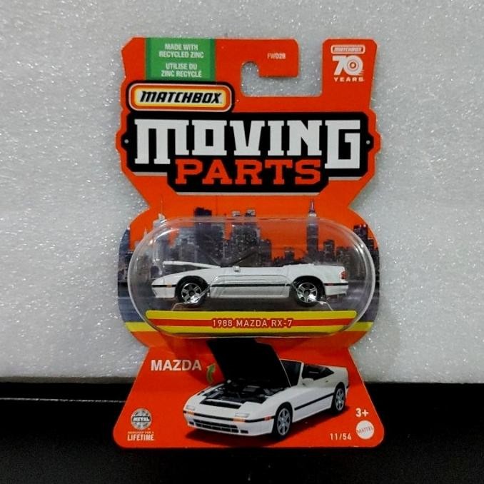 matchbox moving parts 1988 mazda rx 7
