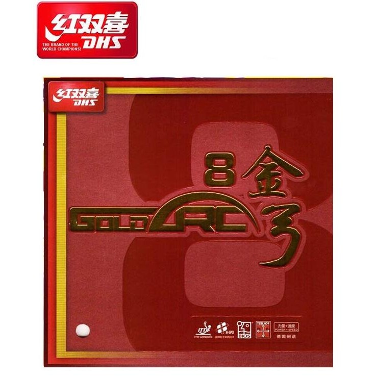 DHS Double Happiness Karet / Rubber Gold Arc 8 (LICIN)