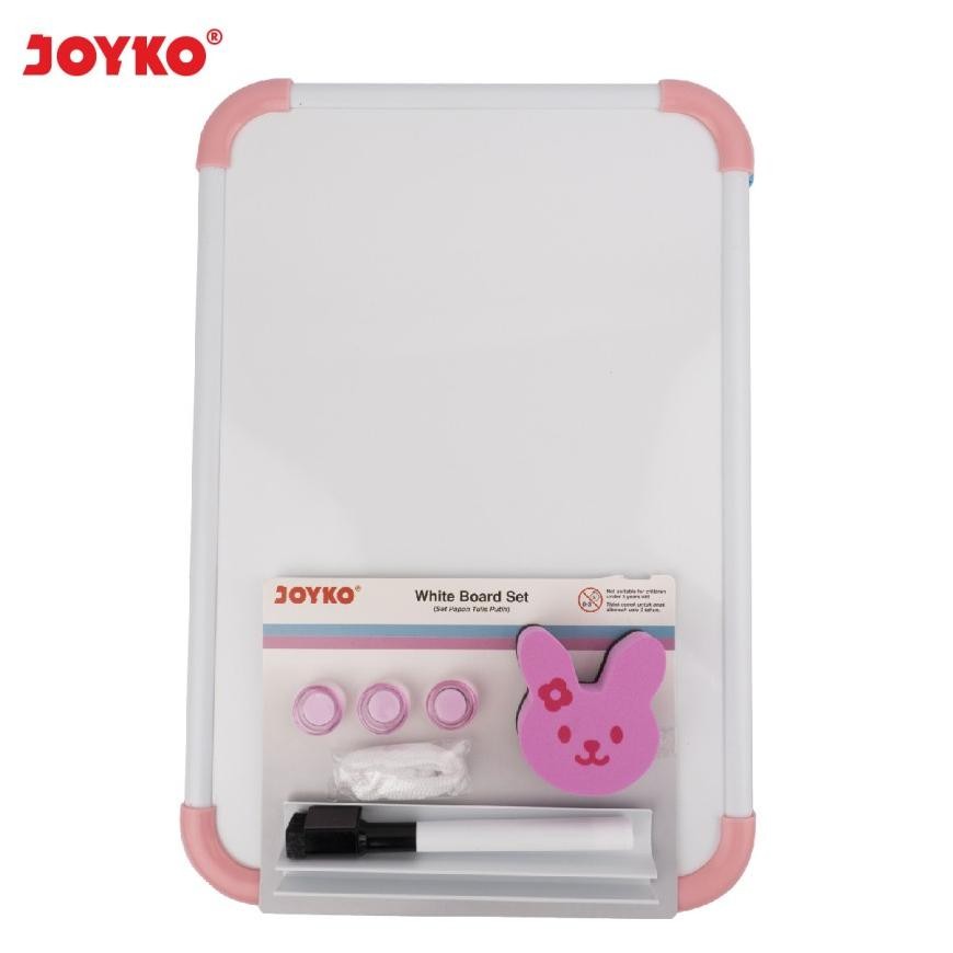 

hj-77 Papan Tulis Putih Set Whiteboard Set JOYKO WBS-160CO Bonus Spidol & Penghapus Hemat