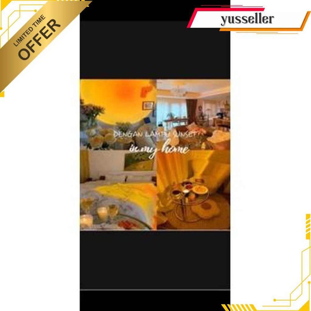 Lampu Sunset Led Background Lampu Hias Sunset Lampu Meja Sunset Cod