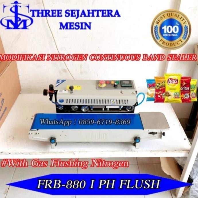 TERMURAH - MODIFIKASI Nitrogen Gas Flushing Continuous Sealer FRB-880 Horizontal