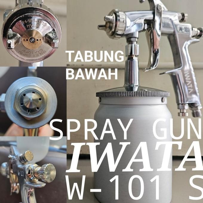 Spray Gun W101 S Iwata Tabung Bawah New Stok