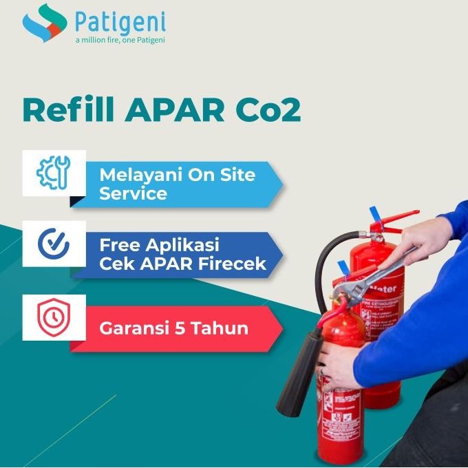 Jasa Refill / Isi Ulang Tabung Apar Co2 6,8 Kg / Bern New Stok