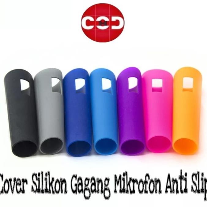 HARGA DISC - Cover Silikon Anti Slip Pegangan Mikrofon Gagang Pelindung Microphone