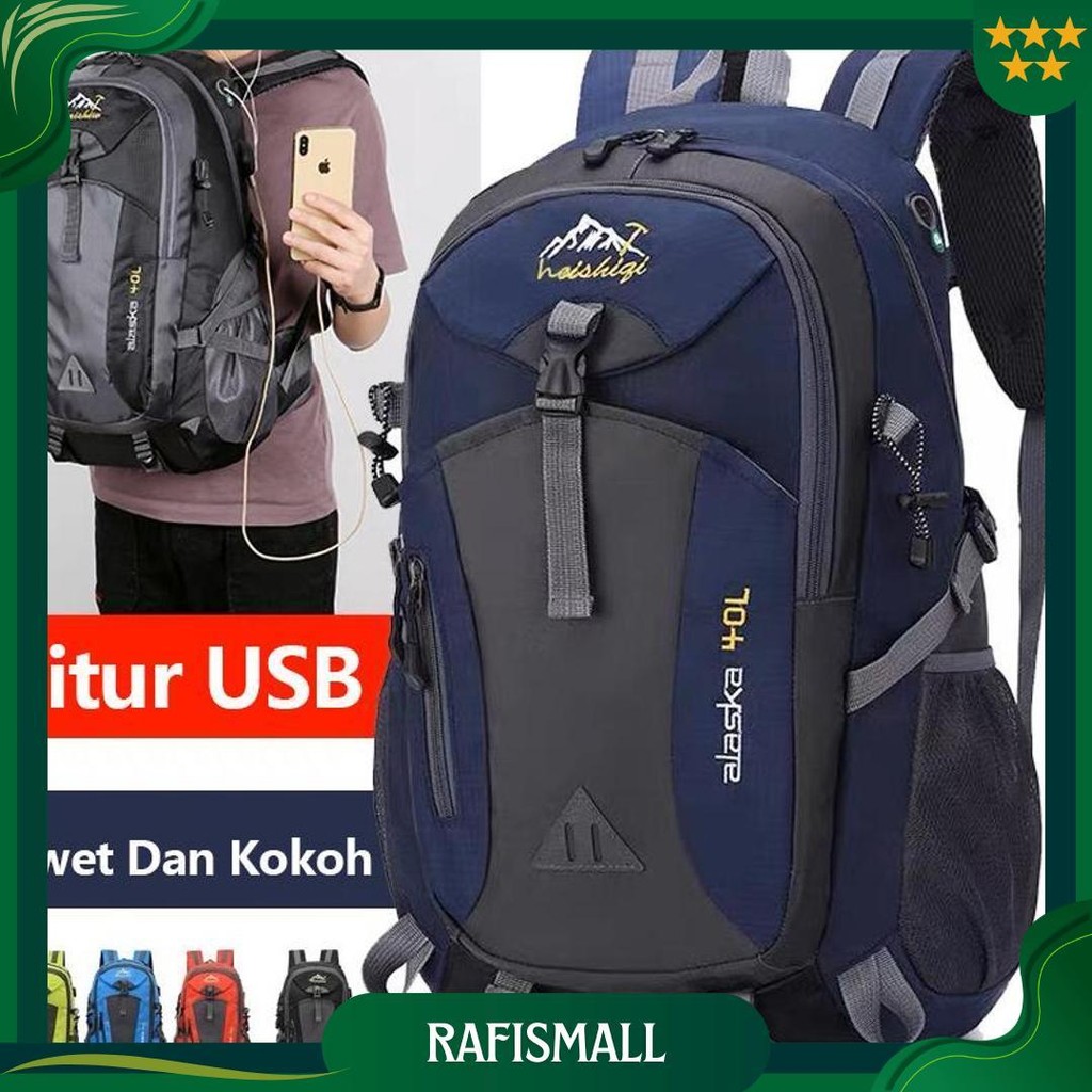 Bopai 40L Tas Ransel Pria Backpack Cowok Sekolah Tas Sekolah Anak Laki Laki Tas Gendong Laptop Anti 
