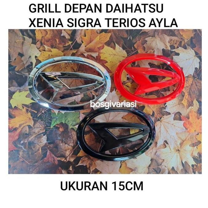 Promo Emblem Logo grill depan sigra xenia terios 2016 - 2024 15cm / Logo grill terios sigra xenia ay