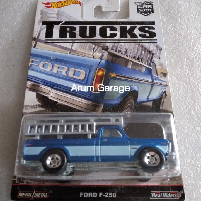 Hot Wheels Premium Ford F-250. Card Car Culture Trucks Series Tahun 2016. Full Besi BodydanChassis. 