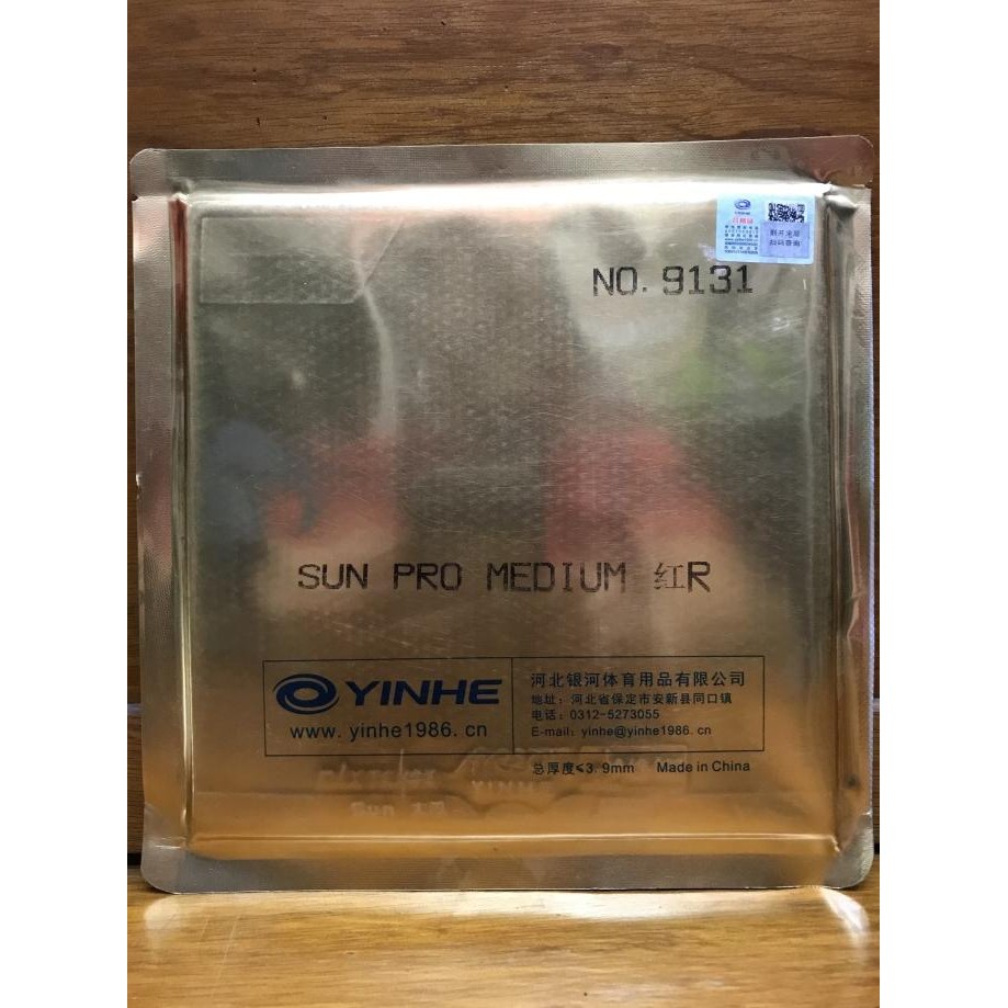 Karet Rubber Tenis Meja Pingpong YINHE SUN PRO MEDIUM Original
