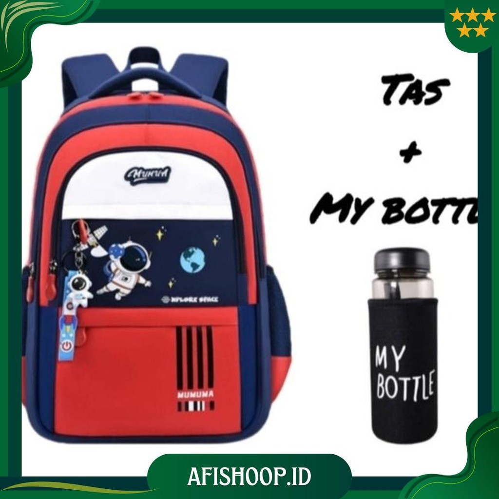 [ Free Botol ] Tas Astronot Anak Laki Laki / Tas Sekolah Anak Laki Laki Perempuan Sd Dan Smp Kualita