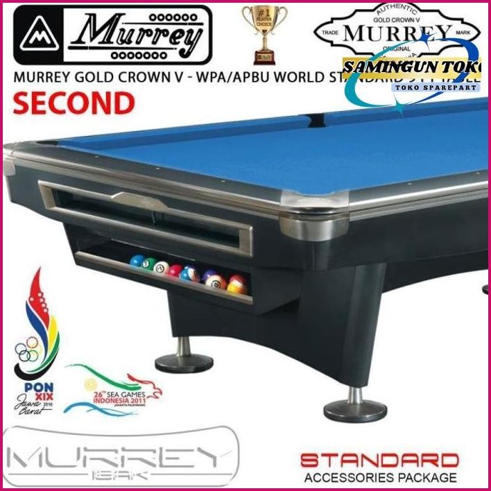 Ready.. Second Murrey Gold Crown V Std 9 Ft Pool Table - Meja Billiard Bekas