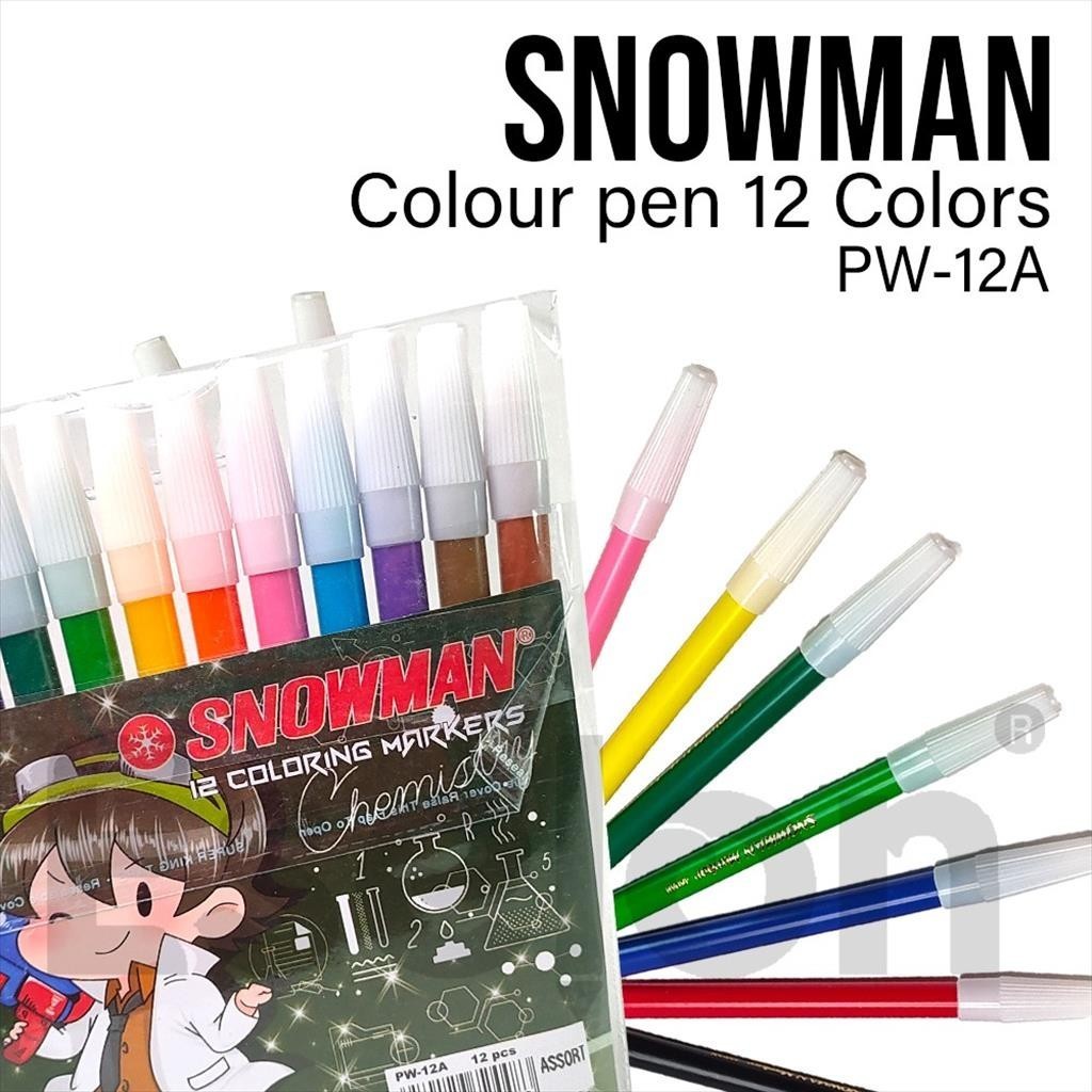 

Viral !!! Spidol Snowman 12Warna Original Asli / Spidol Snowman Pw 12A