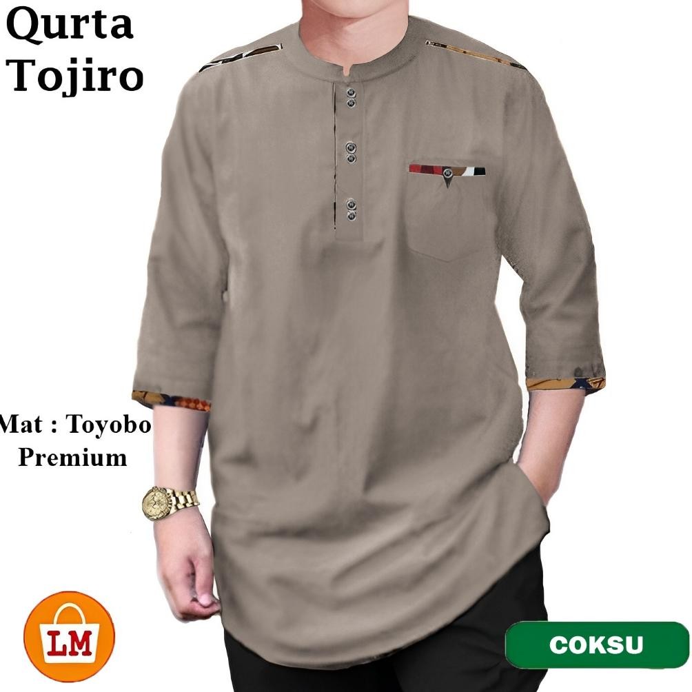 gs-56 Lobby Mode Baju Koko Pria Muslim QURTA TOJIRO Bahan Toyobo Premium 23151 23153 23155 23157 Ter