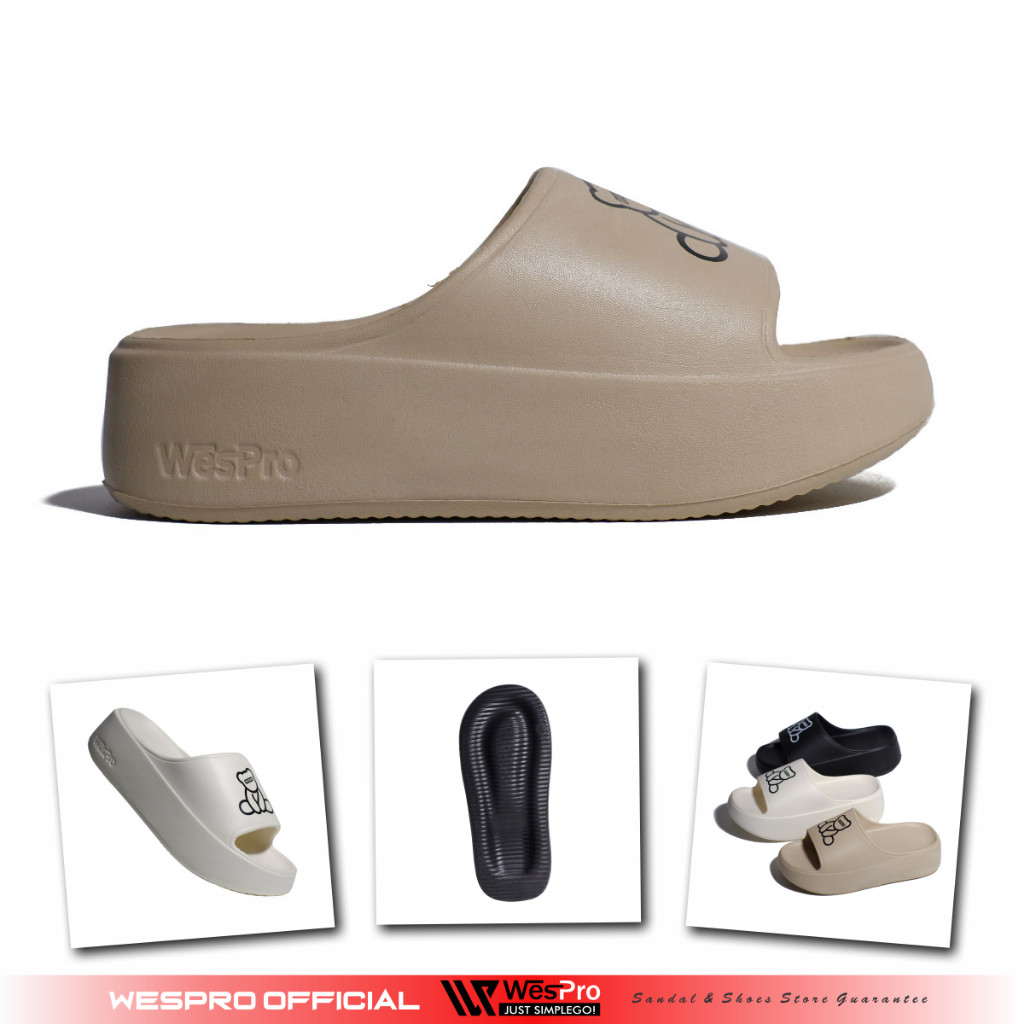 Gratong Wespro Sofia Sandal Selop Wanita Dengan Model Kekinian Sendal Slop Wanita Original 36-40