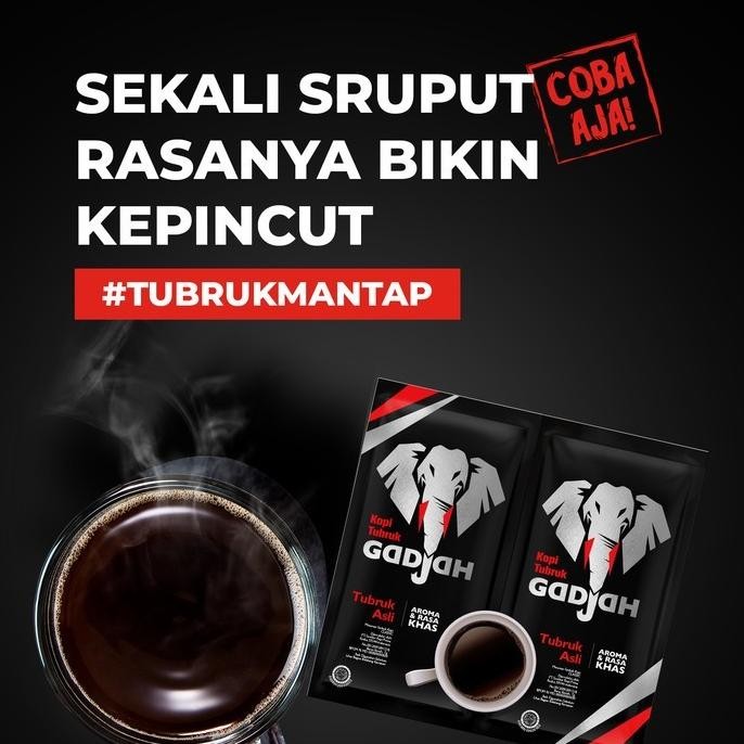 

Kopi Tubruk Gadjah Asli Pouch 40 Sachet x 6g + Gratis Electric Kettle KAS76