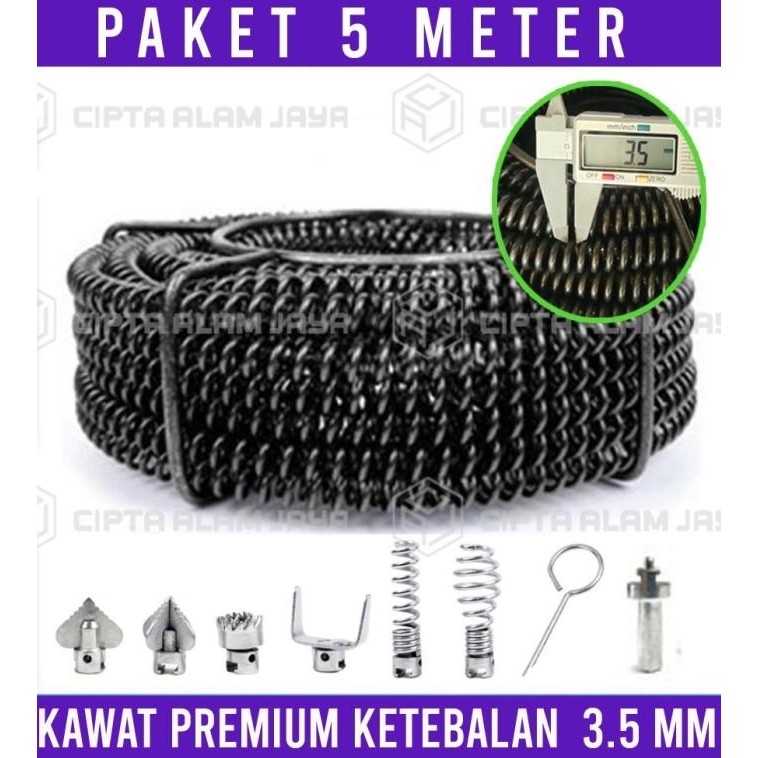 kawat spiral saluran mampet 5 meter