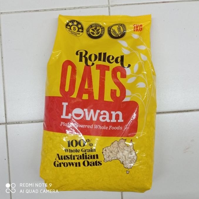 

PREMIUM LOWAN ROLL OATS / GANDUM / WHOLEGRAIN ROLLED OATS 1 KG