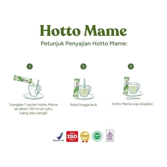 

PAKET SUPER EKONOMIS!!! NEW HOTTO OFFICIAL INDONESIA MAME PROTEIN MULTIGRAIN WITH EDAMAME 2 POUCH 24 SACHET(MOST RECOMMENDED))