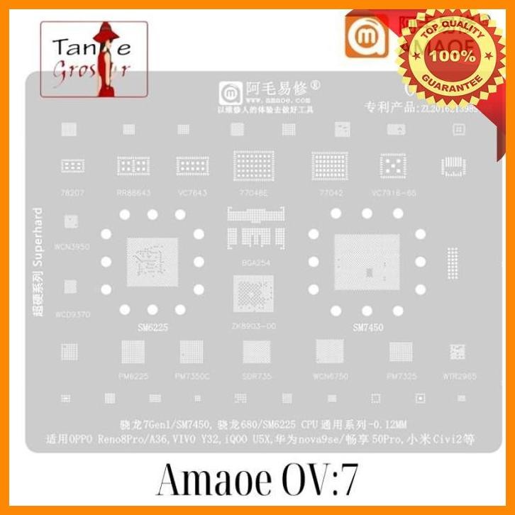 [tan] plat cetakan ic bga amaoe ov7 sm6225 sm7450 wtr2965 original ov 7