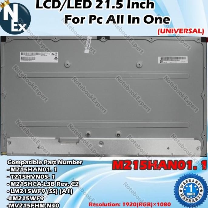Led Lcd Asus V222F V222G V222Ak Pc Aio M215Hca-L3B 21.5 Inch Full Hd