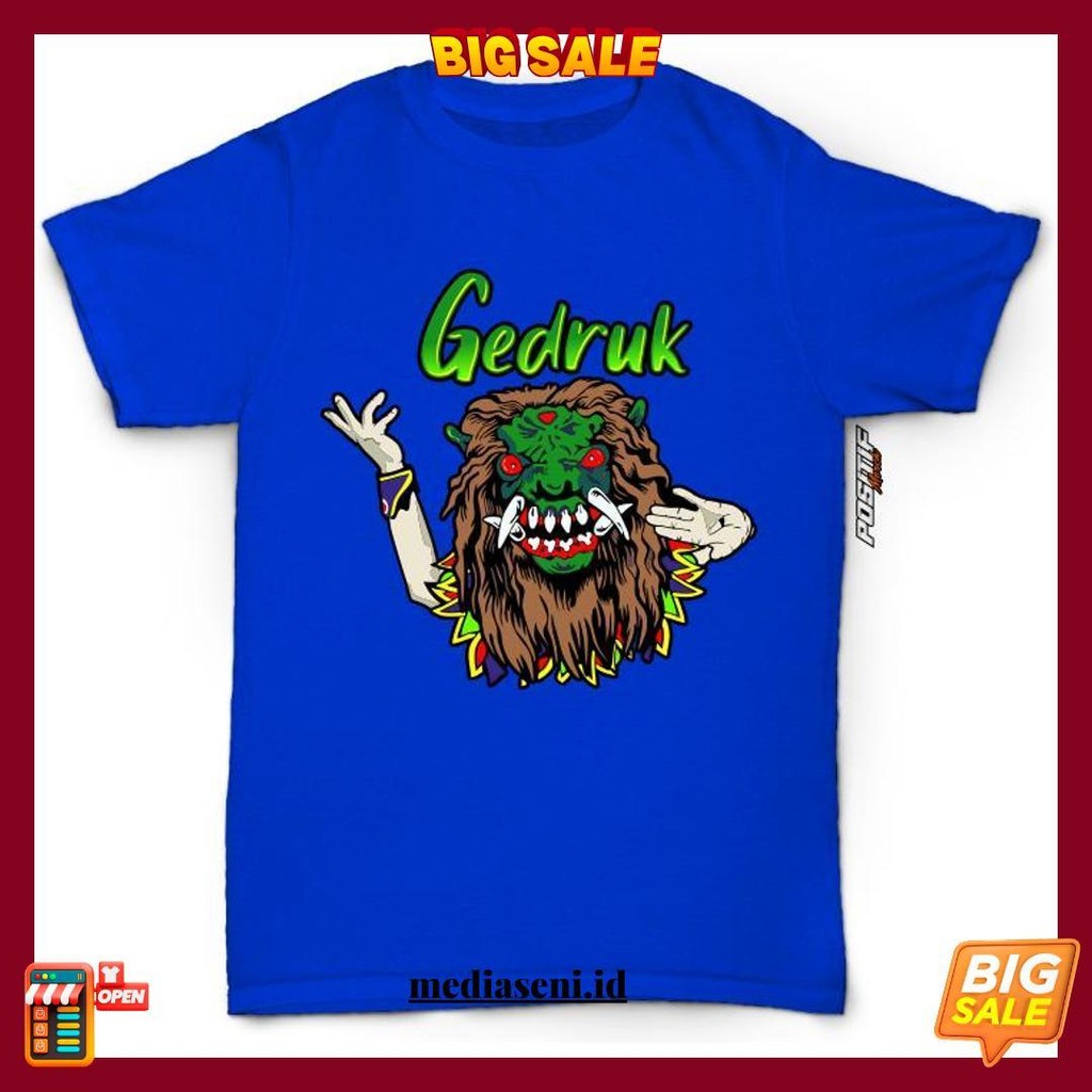 Baju Kaos Anak Gedruk Buto Jaranan Mberot Bantengan Positif Merch Terlaris
