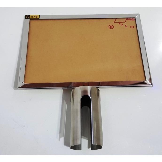 

Signframe A4 Landscape Signage Poster Papan Tiang Antrian 3M Stainless New Stok