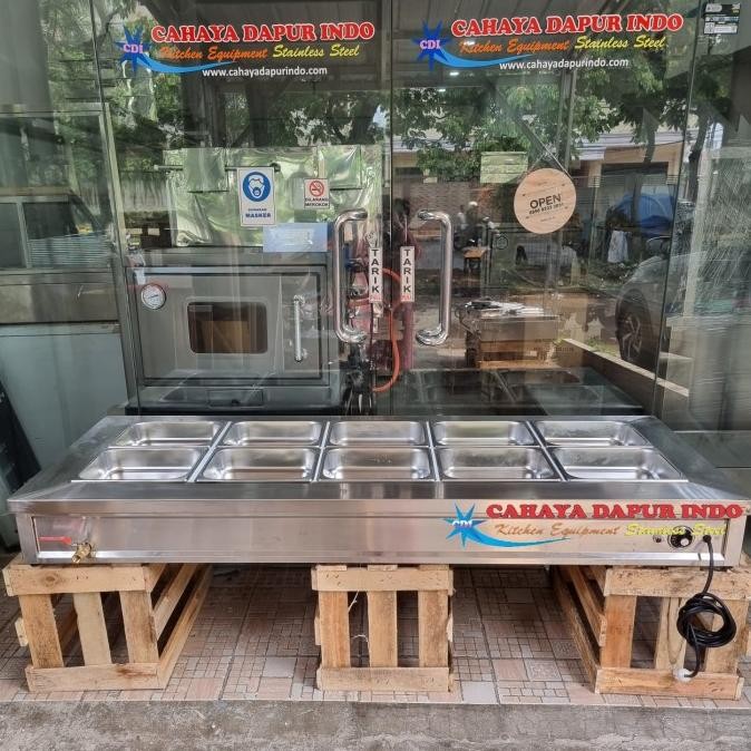 Bain Marie Portable Tanpa Kaca - Bain Marie 200Cm - Pemanas Masakan