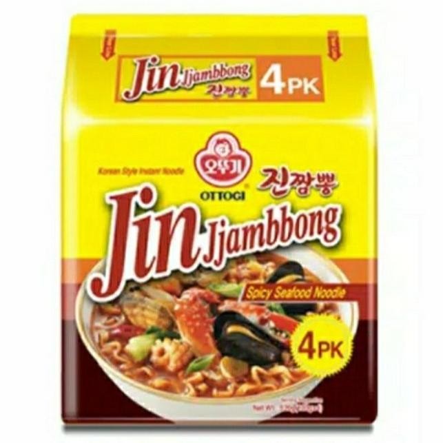 

Terlaris! Ottogi Jin Jjambbong / Spicy Seafood Noodle 520Gram(130G4)