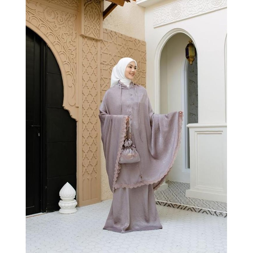 Grosir Mukena Dewasa - Mukena Ayana 2In1 Series Santorini Silk Premium