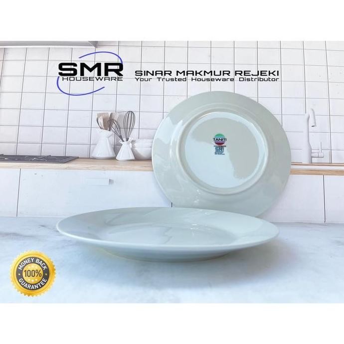 Grosir 6 Set Piring Makan Keramik Ceper Putih Polos Kitchenware