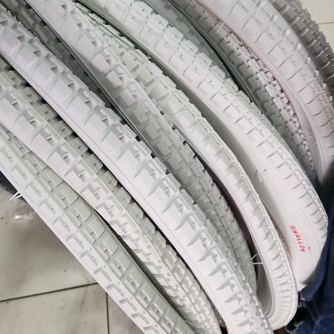 ban luar 28 onthel swallow putih coklat ..