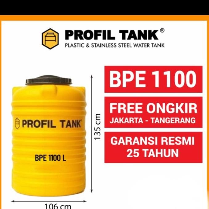 Spesial Profil Tank Bpe 1100 Kapasitas 1100 Liter Tangki Air Toren
