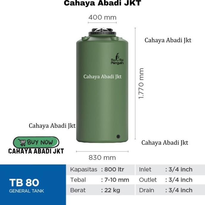 Spesial Penguin Tangki | Toren Tb80 | Tandon Air Tb 80 800 Liter