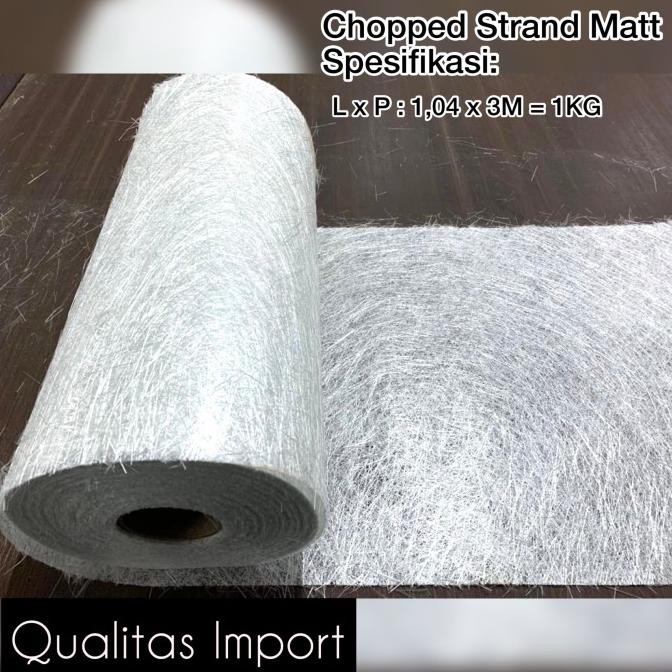 Serat Fiber Aquaproof - Fiberglass matt - Fiber glass mat 1 kg murah