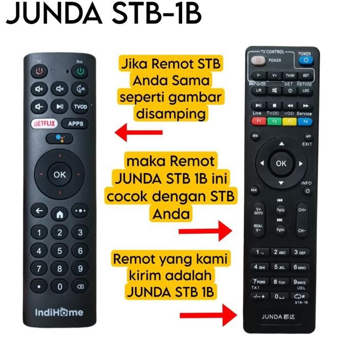REMOTE ZTE INDIHOME MNC VISION TRANVISION FIRST MEDIA JUNDA STB 1B murah