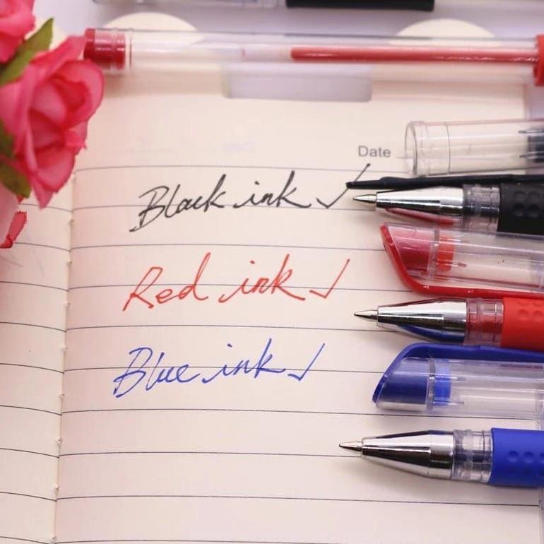 

jk-54 12pcs Pulpen Gel MIMI Pena Gel 0,5mm A111 Pulpen Pen Pena Gel Cair Lusinan Lusin Original