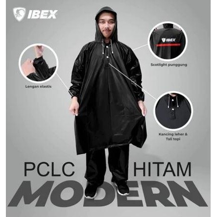Murah Jas Hujan Ponco Ibex Modern /Mantel Setelan Ibex