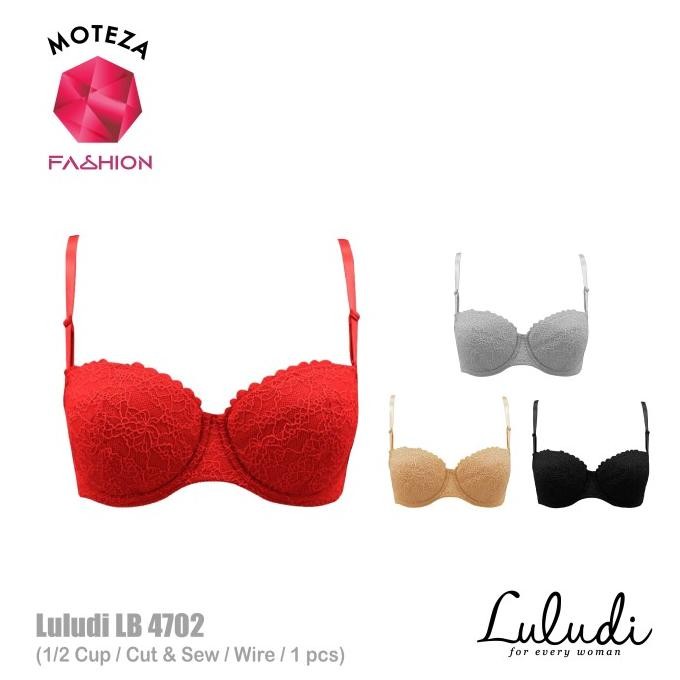 Jual, Luludi Missy Bra - Lb 4702 - Half Cup - Cut & Sew - Wire ( Kawat)