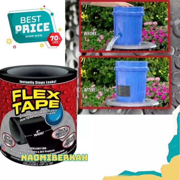 

BEST PRODUCT LAKBAN AJAIB WATERPROOF PEREKAT SERBAGUNA FLEX TAPE 4 X 1,5 M ISOLASI BY NAOMI BERKAH !!