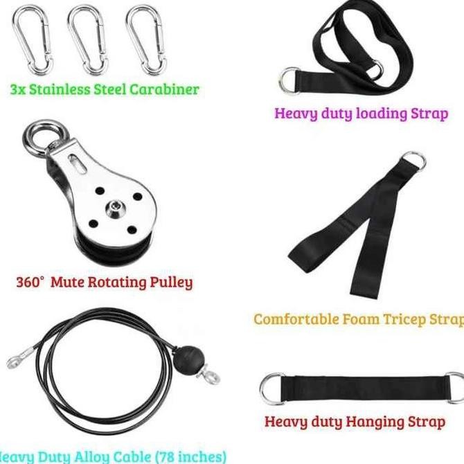 Katrol Gym Set Tangan Arm Home Pulley Multifungsi Olahraga Di Rumah New Stok
