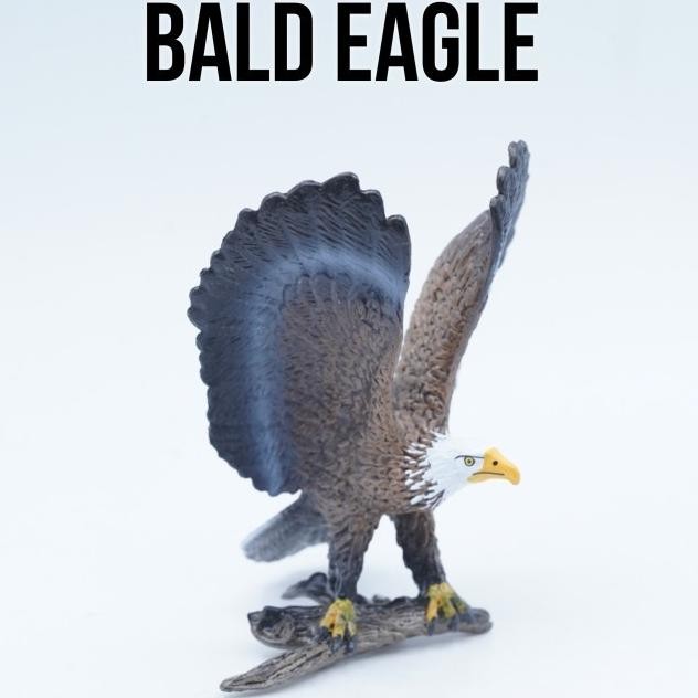 Bald Eagle Elang Bota Rajawali Mainan Fure Niature Animal Furine Pajangan Action Fure Pvc Toy Toy Ed